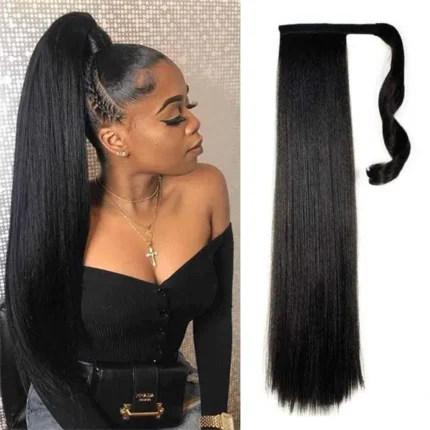 22inch Ponytail Hair Extensions Straight