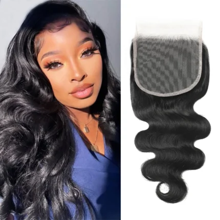 HD 5X5inch Lace Closure Body Wave Black Human Hair