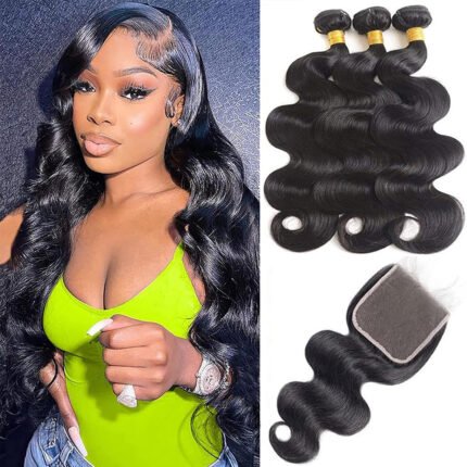 10A Hair Bundle with HD 5*5 Lace Closure Body Wave