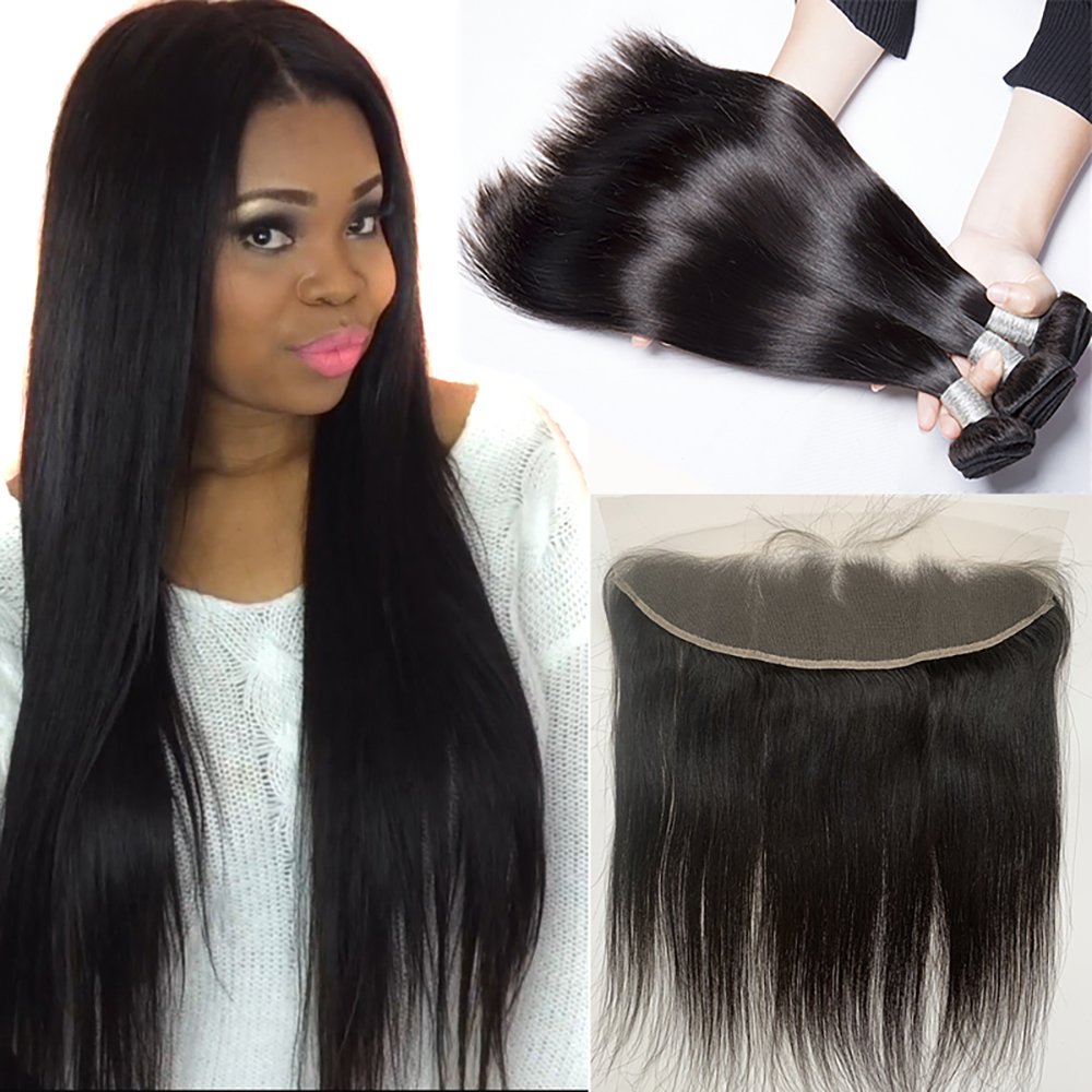 Straight bundle + Lace frontal